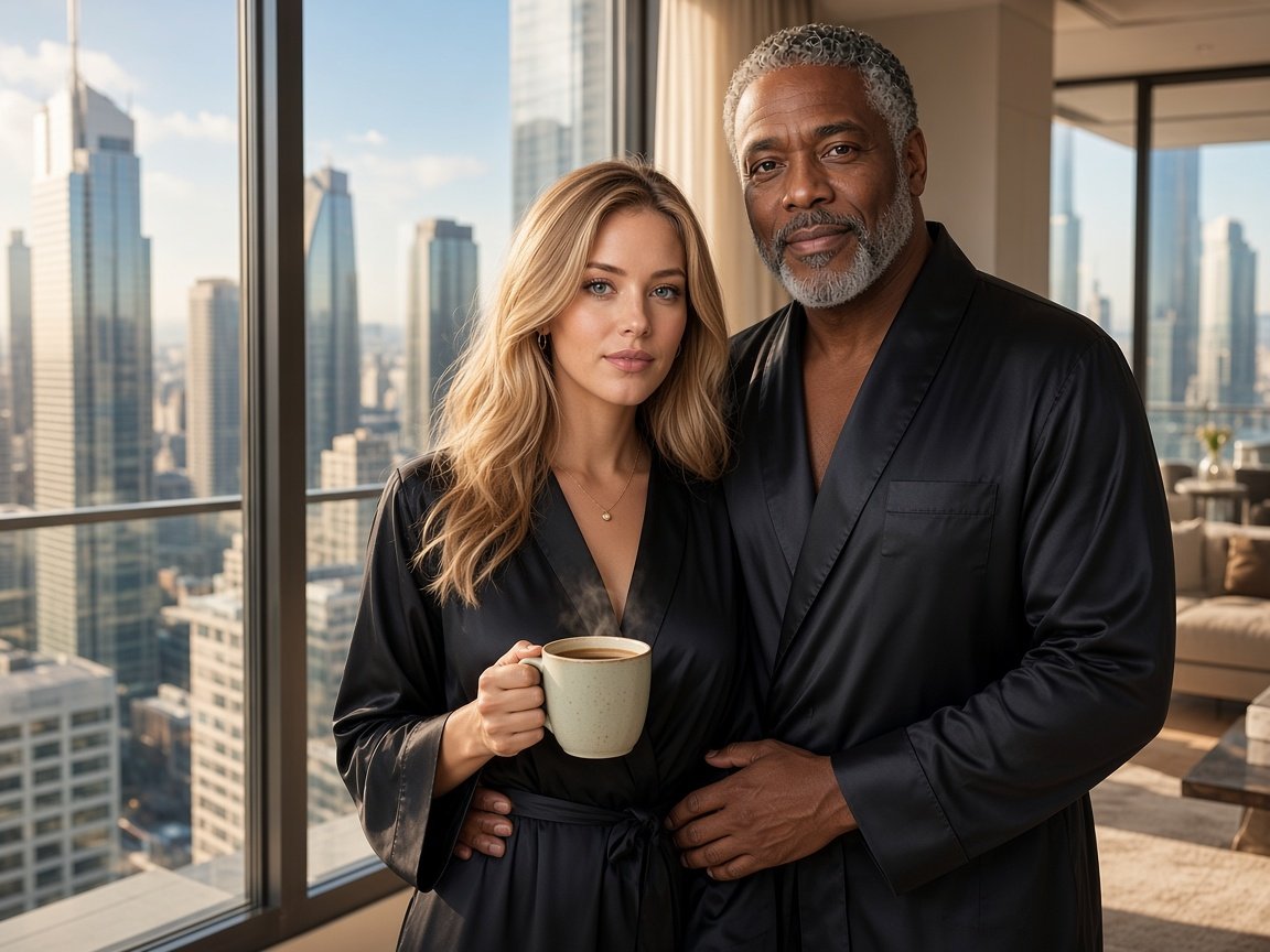 morning after; robe, coffee, soft power